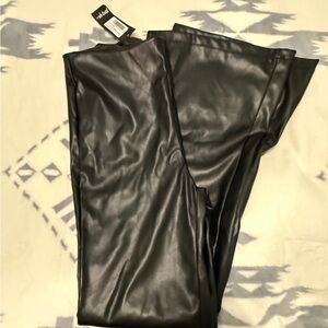 Nasty Gal Boot Cut Leather Pants